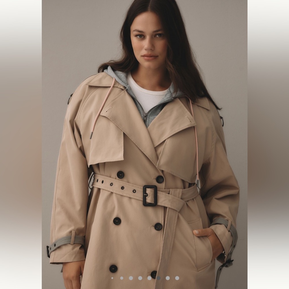 NWOT Pilcro hoodie Dickie trenchcoat - Picture 6 of 8